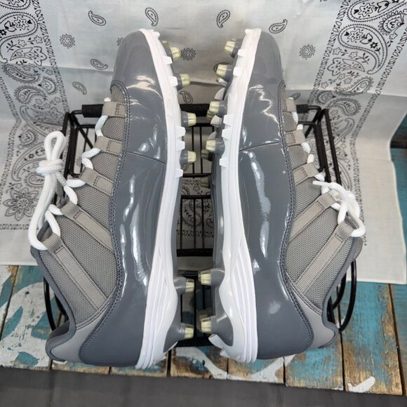 Nike Air Jordan 11 Retro Low TD Football Cleats Cool Wolf Grey AO1560-003 Men 12 main image 11